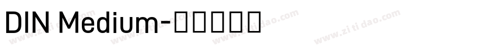 DIN Medium字体转换